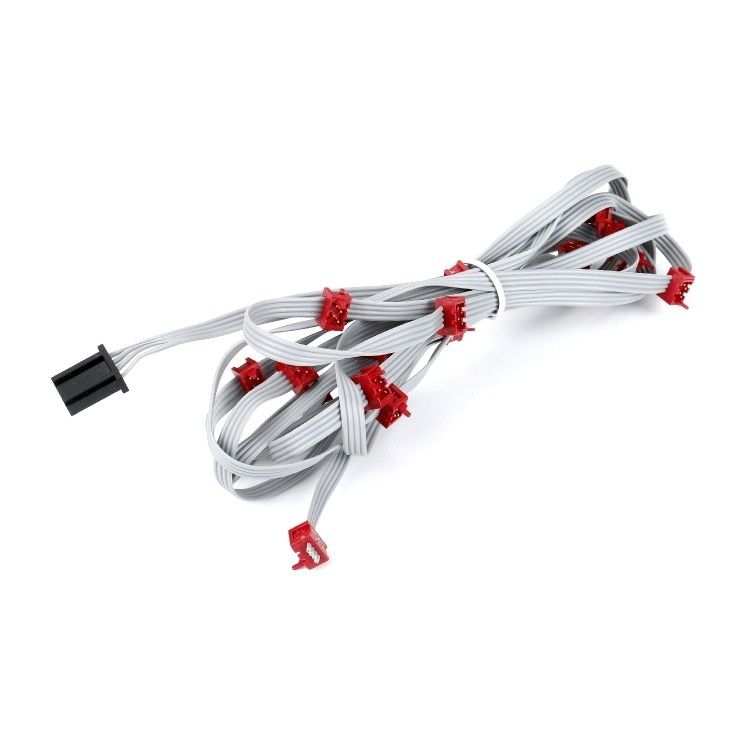 Cable plano de PVC poliéster 28AWG de 1,27 mm Micro conector de 8 pines Cable IDC