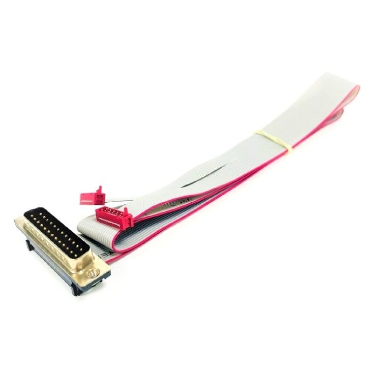 Cable gris de PVC D Sub Flat UL2651 28AWG Micro Match Cable IDC 1,27 mm de altura