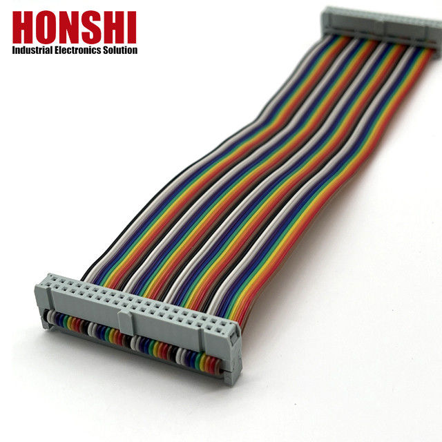 2.54mm IDC a IDC Cable eléctrico plano de 40 pines Cable de cinta multicolor para automóviles