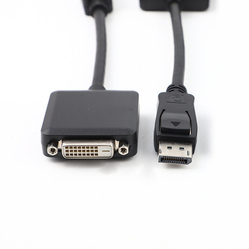 Cable de adaptador DP Hombre a DVI Mujer 200 mm Dorado Palted para la conexión electrónica de PC TV