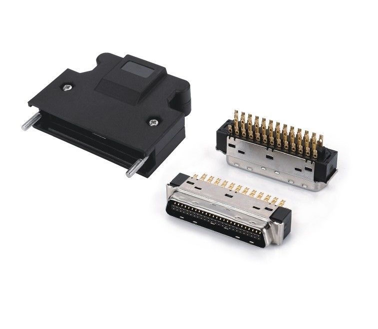 Conector SCSI 14 20 26 36 50pin Soldador Conector SCSI masculino con tornillos Tipo