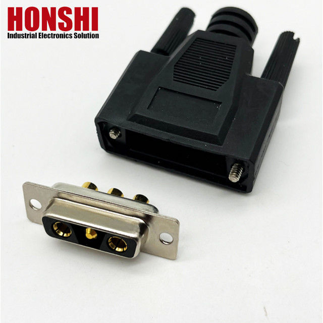 3V3 30A Conector de conexión masculino tipo D con material de contacto de latón dorado