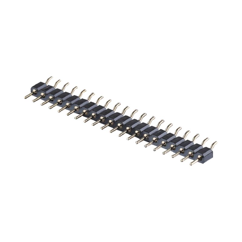 2.54mm Conector de encabezado de pines mecanizado de ángulo derecho SMT SMD PCB de encabezado de fila única