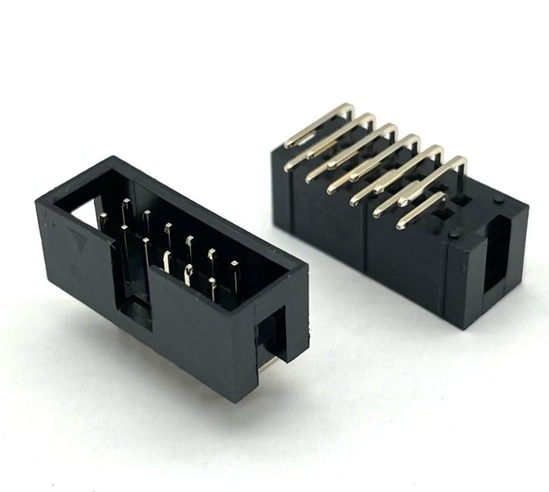 Conector de encabezado de caja de ángulo derecho DIP PCB DC3 12 pines encabezados 2,54mm Pitch