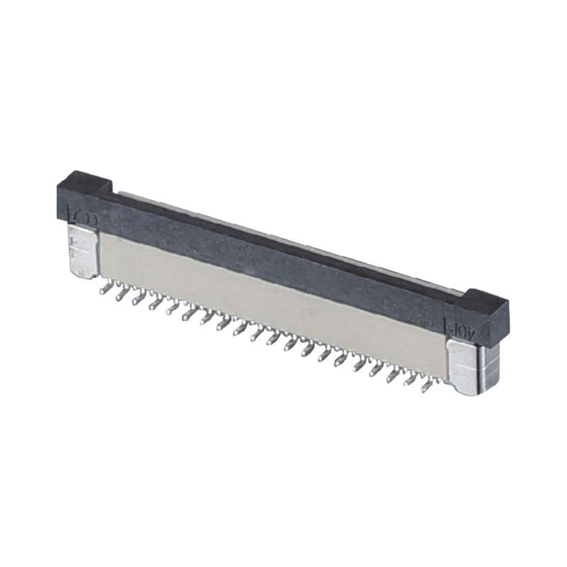 Conector de cable FPC de 4 - 60 pines 0,5 / 1,0 mm Pitch SMT ZIF DIP Tipo superior inferior PA9T de plástico