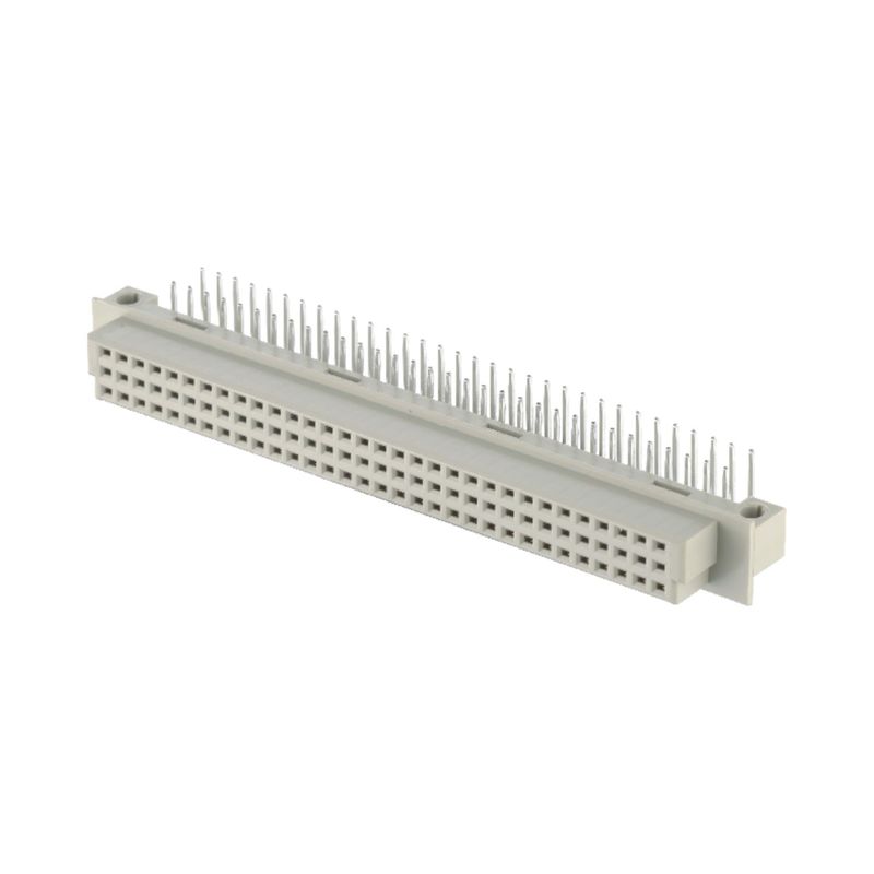 2.54mm DIN 41612 conector 64 pines ángulo derecho pines femeninos a través del agujero 3 conector de fila