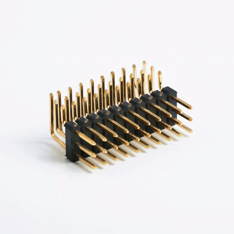 Revestido de oro 2.0mm de la placa a la placa conector de cabeza 3 - 120 pines PCB conector de pines masculino