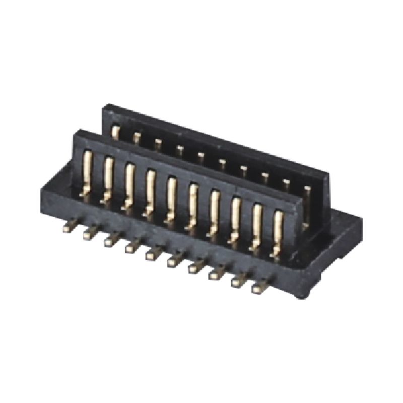 0.8mm Pitch BTB Conector 10 - 100 pines Conector masculino de alta velocidad Fosforo Bronce