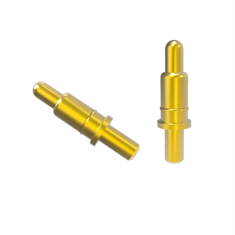 Conector de alfiler cargado con resorte de tipo macho a través de agujeros de latón Pogo Pin 120g Fuerza de resorte