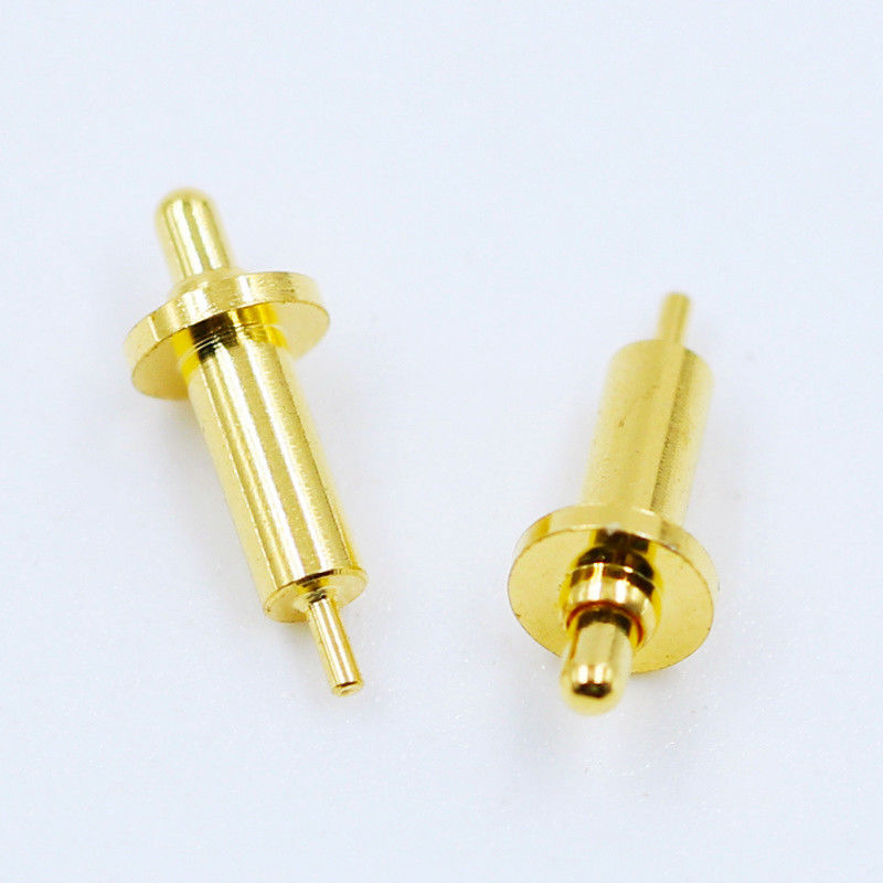 120g ± 20% de fuerza de resorte DC12V de latón Pogo Pin para conexión a través del agujero