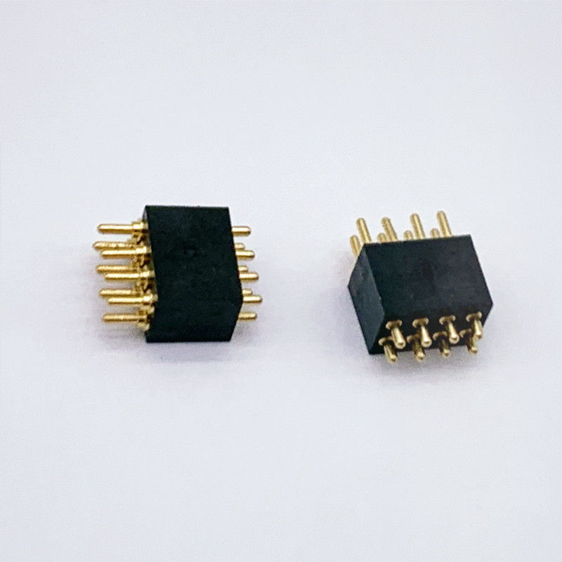 Conector POGO de 1,27 mm de ancho de banda y 8 pines de resorte para conexiones duraderas