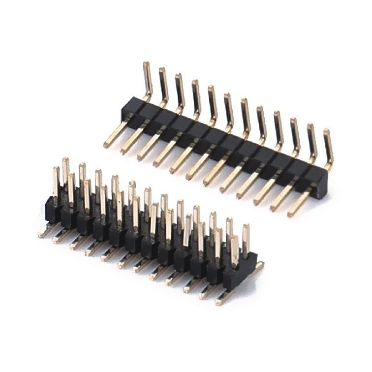 2.0mm Pitch H2.0mm Conector de encabezado de alfiler de fila única 1 - 40 alfiler de penetración en ángulo derecho