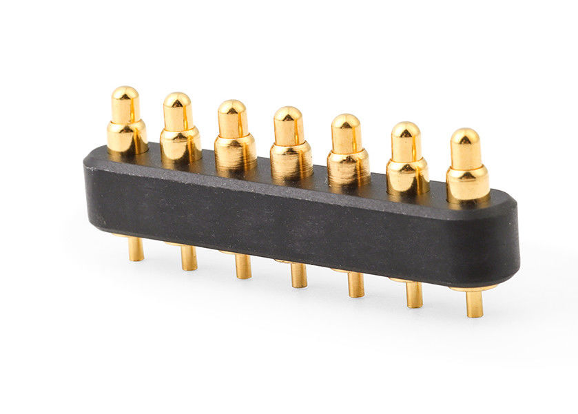 Electrónica 7pin conector cargado de resorte con conector Pogo Pin de 2,54 mm de altura