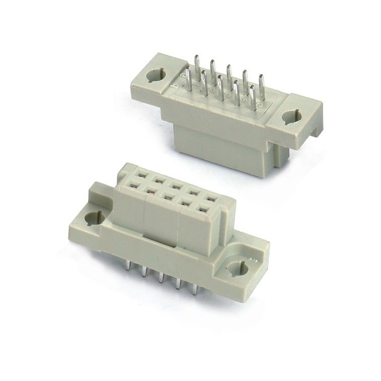 DIN 41612 conector 2 fila 10 pines pines femeninos recto a través del agujero 2x5 Pitch 2.54mm DIP