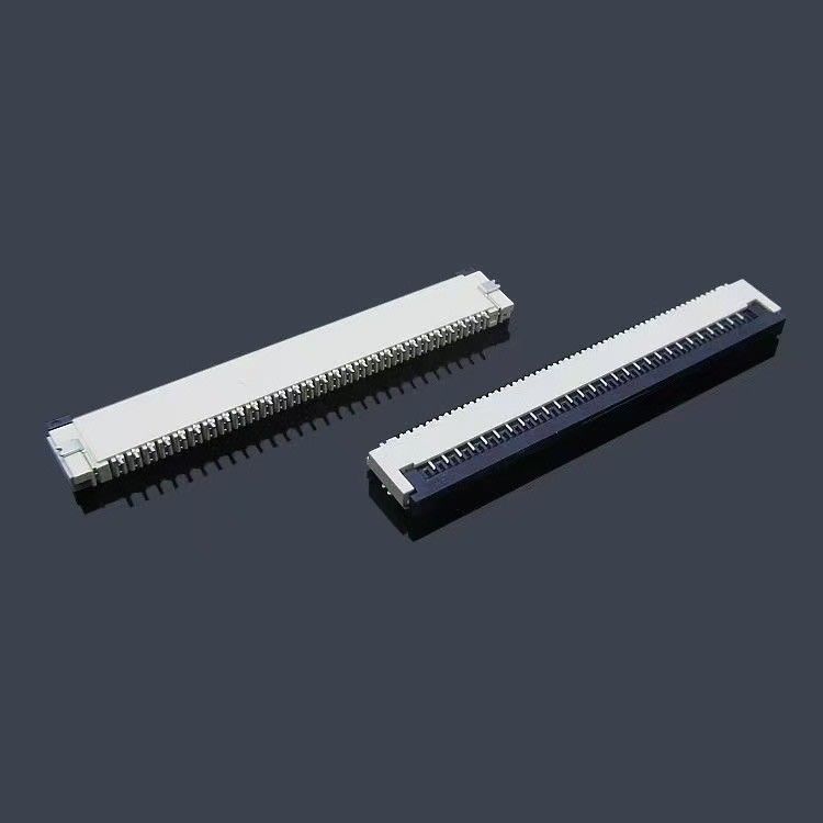 Conector de FPC de retroceso hacia el frente SMT ZIF Flip 4-60 pines FPC/FFC 0,3/0,5/1,0 mm Conectores de FPC de paso