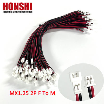 Conjunto de arneses de alambre de terminales de cable electrónico masculino y femenino con anchura de 1,25 mm