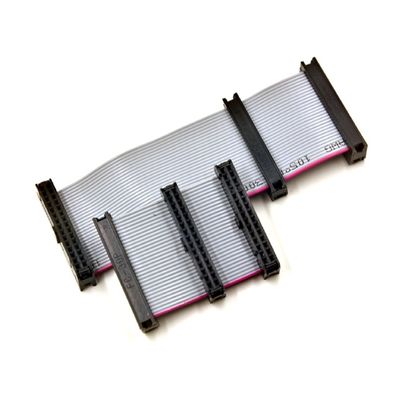 2.0mm 40 Pin IDC Flat Ribbon Cable Assembly con conductor de alambre de cobre enlatado