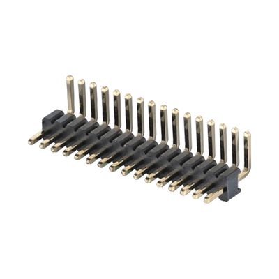 1.27mm Pitch en ángulo recto Conector de tabla a tabla 2 - 50 pines Conector de cabeza de pines de latón