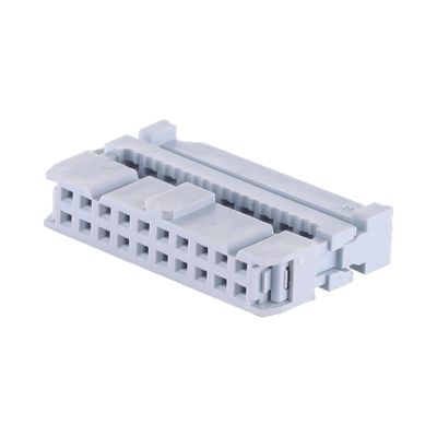 2.54mm Pitch IDC Socket para el conector de cable plano 28awg 6 - 64 pin FC Socket