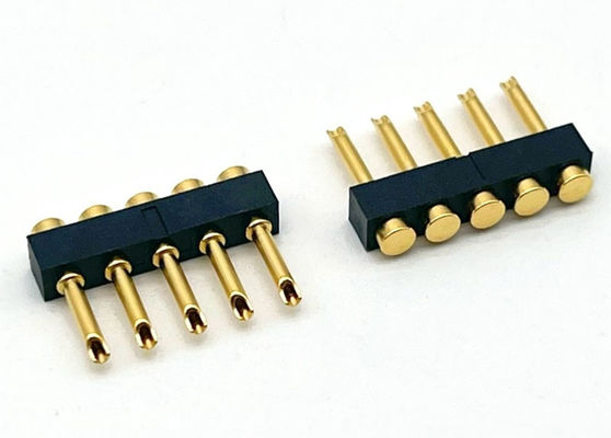 2.54mm Pitch Pogo Pin Conector Tipo de soldadura Pogo Pin femenino 1x05P