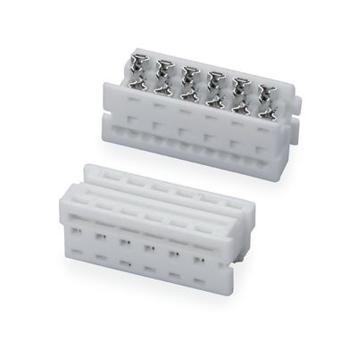 1.27mm Conector de IDC de color blanco 4 6 8 10 20 24 conector de cable plano