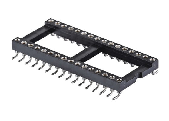 2.54mm IC Socket redondo conector de cabecera femenino SMT Tipo 6pin 10pin 28pin a través de 64pin