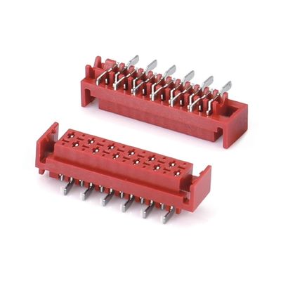 1.27mm Red IDC Socket Micro Match IDC 4/6/8/10/12/16/20/24 pin SMT Conector femenino