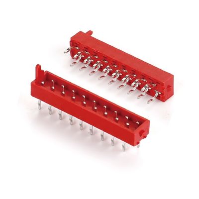 2.54mm Pitch IDC Plug Conector de PCB Tipo recto Micro Match Conector de cable rojo macho