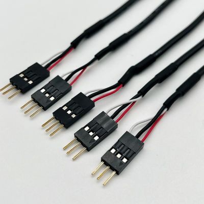 2.54mm Dupont línea masculina femenina Jumper alambre arnés Dupont cable de 15cm negro